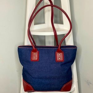 Vintage Gloria Vanderbilt Denim Shoulder Bag